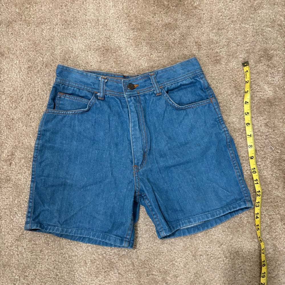 Vintage High Rise Blue Denim Shorts